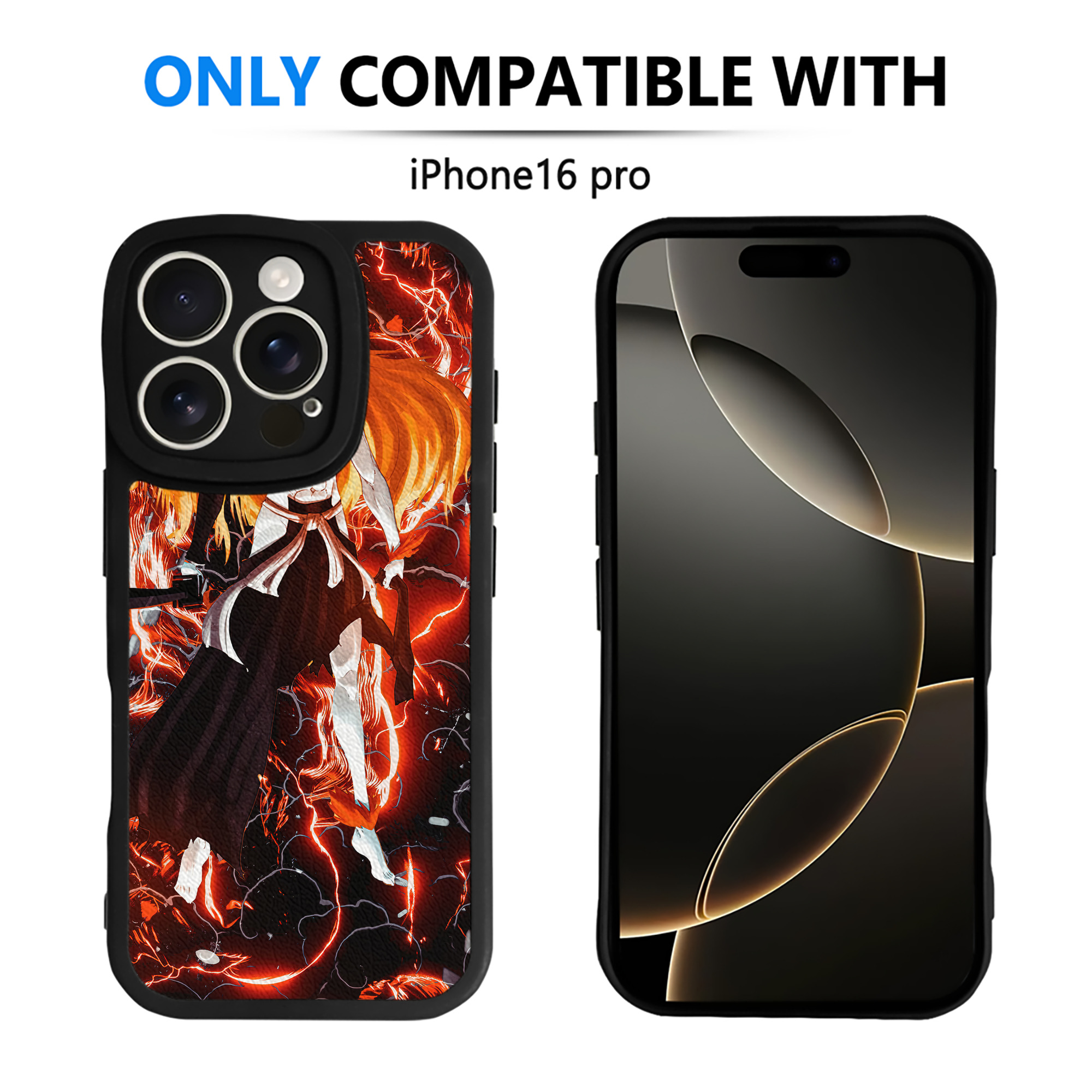 （画像用） ブリーチ BLEACH 【iPhone 16シリーズ対応】シリコンスマホケース（レザー調） 材質：シリコン